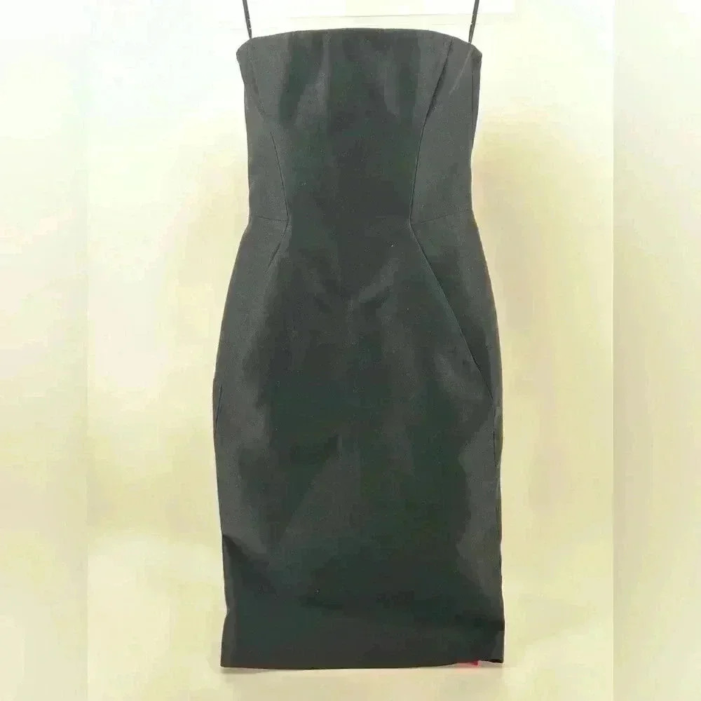 Dsquared² Dsquared2 Bustier Corset Runway Tube Dress Wool Blend  40